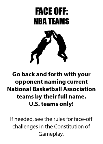 Face-Off: NBA Teams