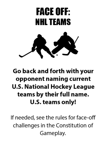 Face-Off: NHL Teams