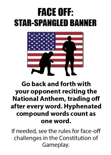 Face-Off: Star-Spangled Banner